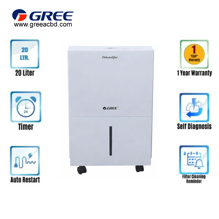 GREE-DEHUMIDIFIER-20-litter Gree Dehumidifier 20L